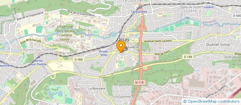 localisation de l'entreprise SPFPL DUFFAU à ORSAY