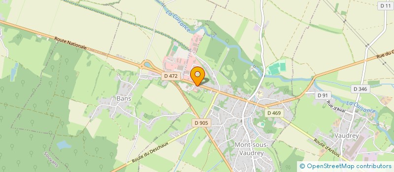 localisation de l'entreprise SPFPL DUMON  MONT-SOUS-VAUDREY