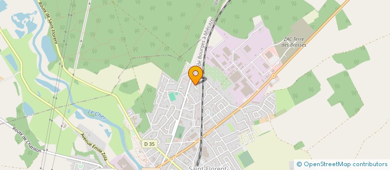 localisation de l'entreprise SPFPL DUMONT  SAINT-FLORENT-SUR-CHER