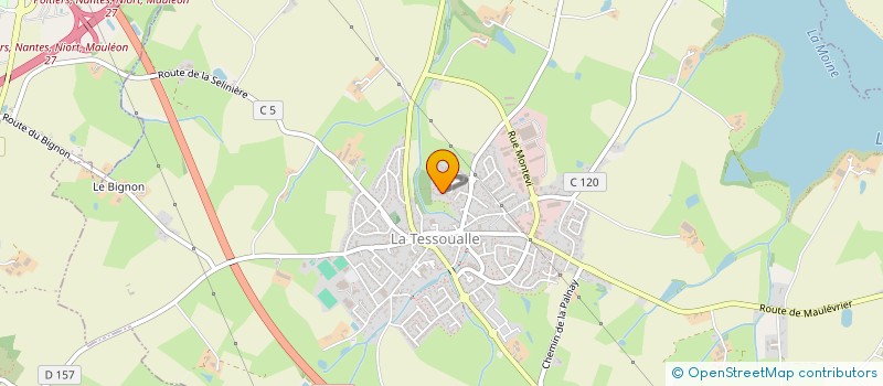 localisation de l'entreprise SPFPL ELISABETH TESSIER GRIMAULT  LA TESSOUALLE