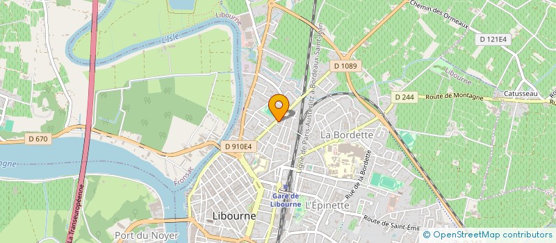 localisation de l'entreprise SPFPL ESPRITVET  LIBOURNE