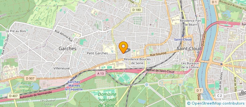 localisation de l'entreprise SPFPL FIMOP à SAINT-CLOUD