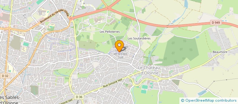 localisation de l'entreprise SPFPL FINANCIERE FARDEAU, PHARMACIEN D'OFFICINE à LES SABLES D'OLONNE