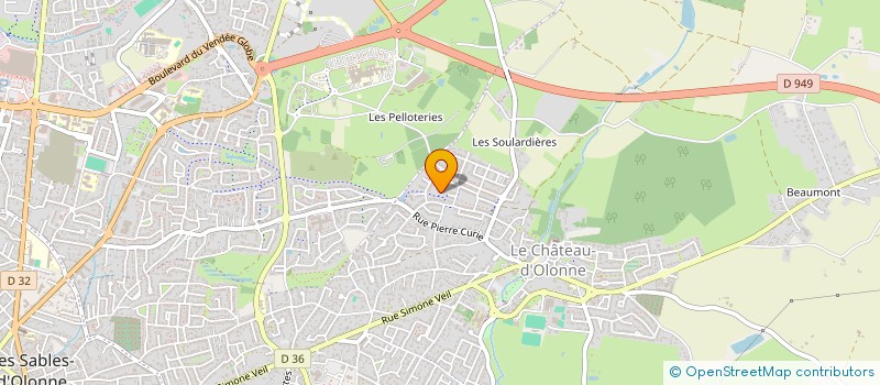 localisation de l'entreprise SPFPL FINANCIERE VAL D'ORNAY, PHARMACIENS D'OFFICINE à LES SABLES D'OLONNE