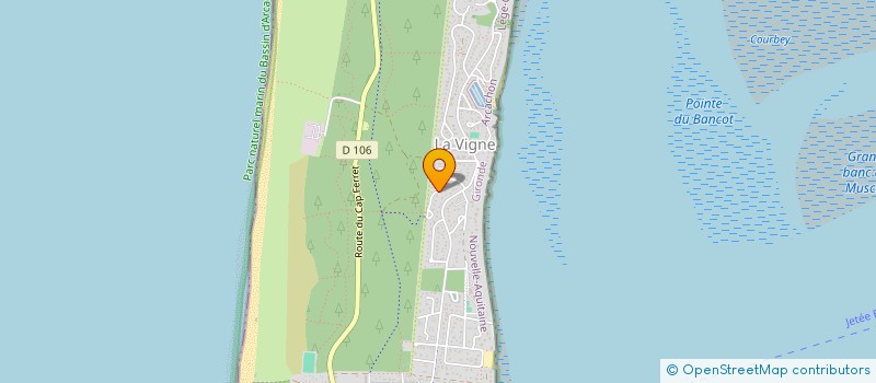 localisation de l'entreprise SPFPL FJCOUTANT PARTICIPATIONS  LEGE-CAP-FERRET