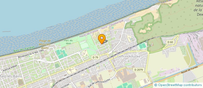 localisation de l'entreprise SPFPL FLANDRES LITTORAL à DUNKERQUE