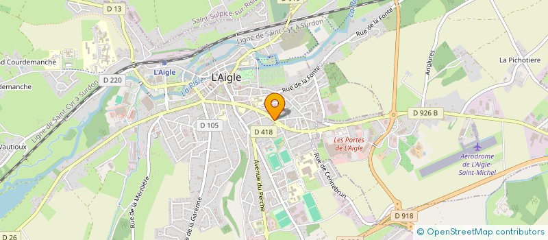 localisation de l'entreprise SPFPL FLC PHARMA à L'AIGLE