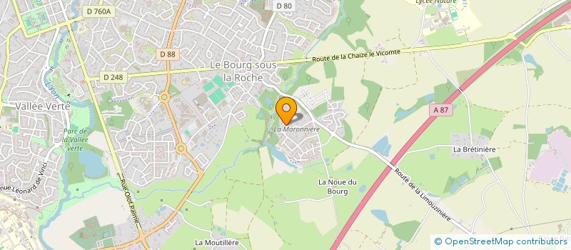 localisation de l'entreprise SPFPL G. POTIRON à LA ROCHE-SUR-YON