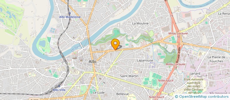 localisation de l'entreprise SPFPL G28 à ALBI