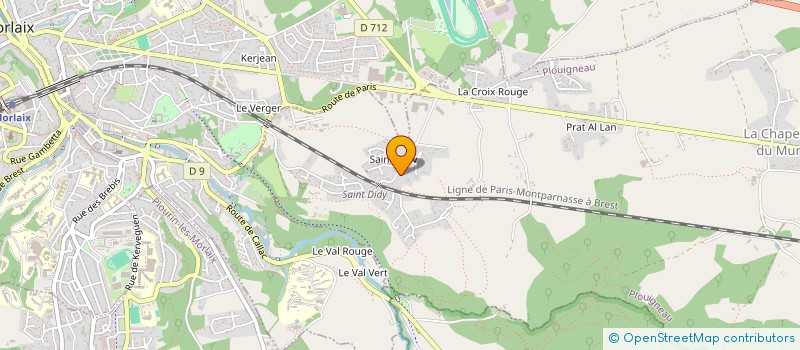 localisation de l'entreprise SPFPL GALAME  PLOUIGNEAU