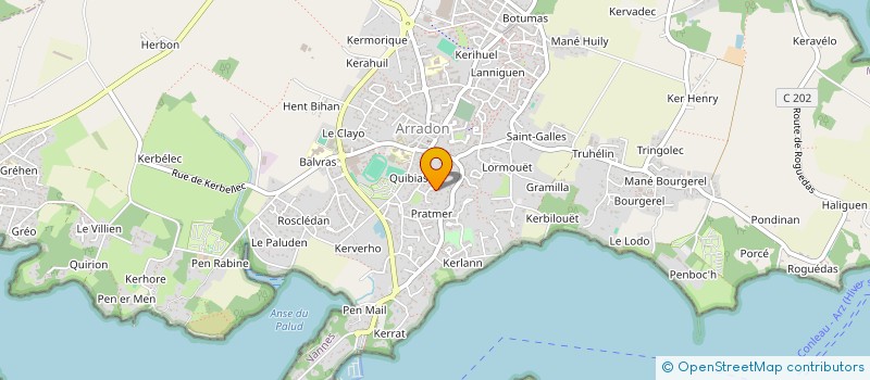 localisation de l'entreprise SPFPL GALAND  ARRADON