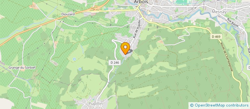 localisation de l'entreprise SPFPL GARBETTE à ARBOIS