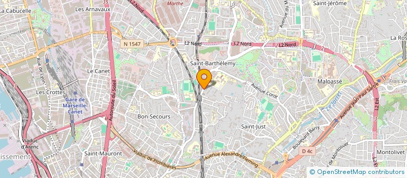 localisation de l'entreprise SPFPL GELI  MARSEILLE