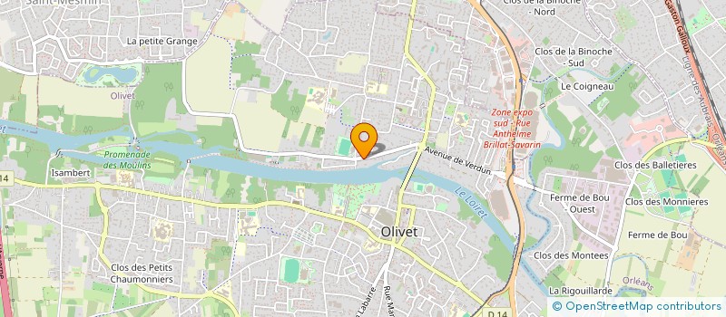 localisation de l'entreprise SPFPL GILLET à OLIVET