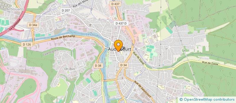 localisation de l'entreprise SPFPL GIRARDET DUBREUIL à AUDINCOURT