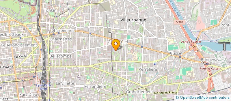 localisation de l'entreprise SPFPL GODENECHE  VILLEURBANNE