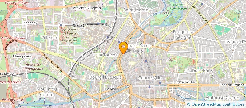 localisation de l'entreprise SPFPL GROS CHENE  RENNES