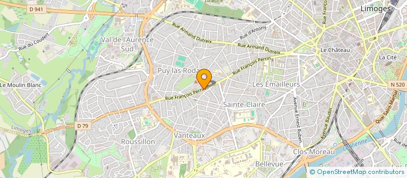 localisation de l'entreprise SPFPL GUERY à LIMOGES