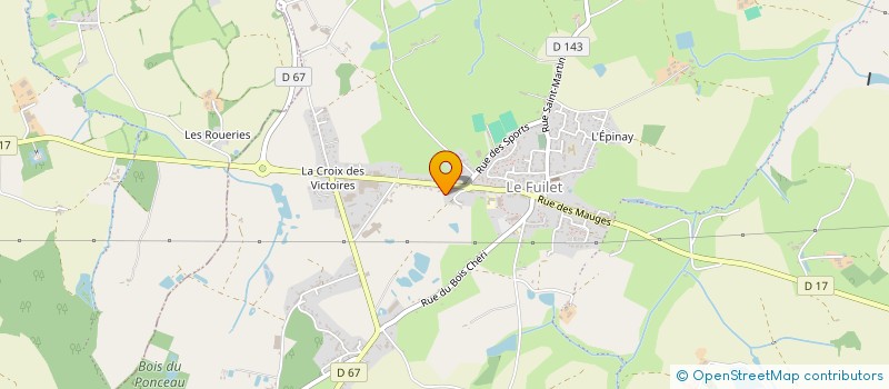 localisation de l'entreprise SPFPL GUTA à MONTREVAULT-SUR-EVRE