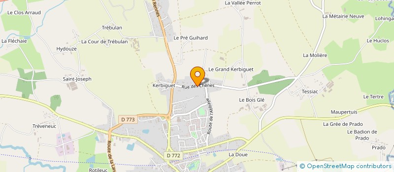 localisation de l'entreprise SPFPL HAMON-PALLU à GUER