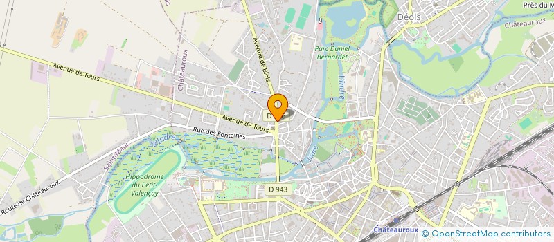 localisation de l'entreprise SPFPL HDAF à CHATEAUROUX