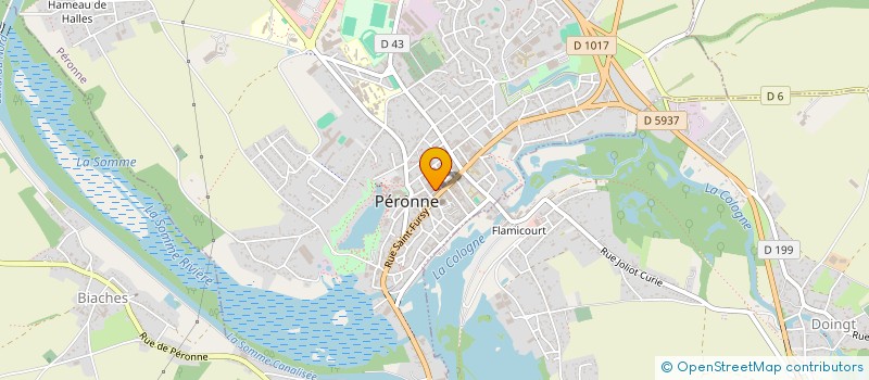 localisation de l'entreprise SPFPL HDV  PERONNE