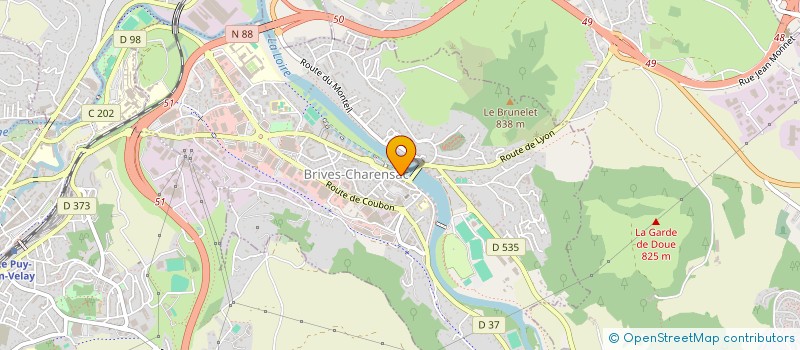 localisation de l'entreprise SPFPL HELENE SOLELHAC  BRIVES-CHARENSAC