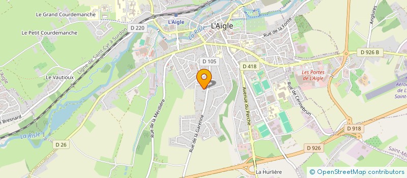 localisation de l'entreprise SPFPL HERBET GAUTIER SARL à L'AIGLE