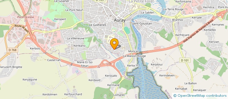 localisation de l'entreprise SPFPL HGC à AURAY