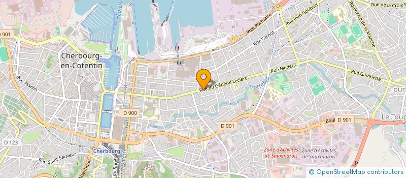 localisation de l'entreprise SPFPL HOLDING DE L'OCTROI  CHERBOURG-EN-COTENTIN