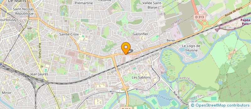 localisation de l'entreprise SPFPL HOLDING G. JUIG à LE MANS