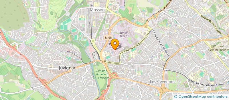localisation de l'entreprise SPFPL HOLDING GARNIER à MONTPELLIER