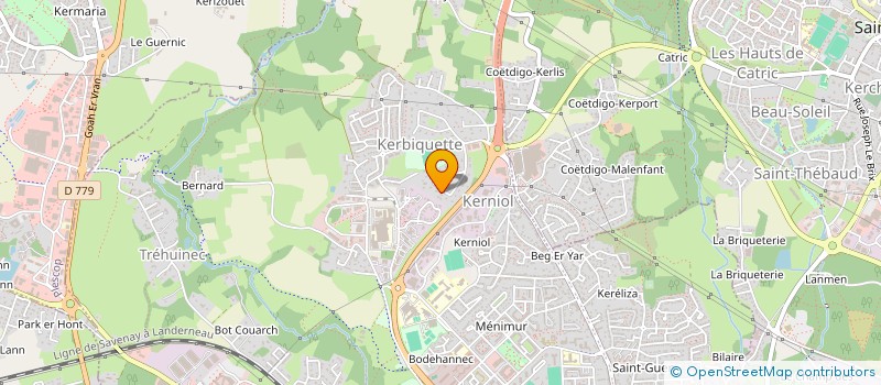 localisation de l'entreprise SPFPL HOLDING GOUSSET  VANNES
