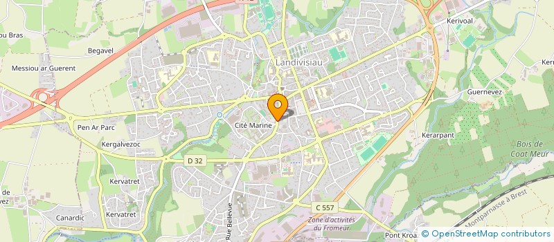 localisation de l'entreprise SPFPL HOLDING H4P  LANDIVISIAU