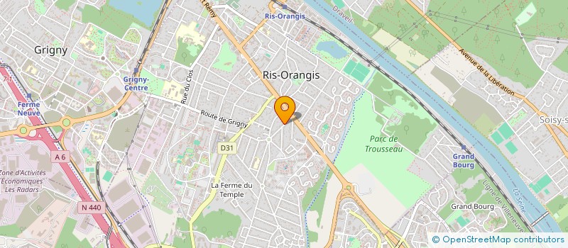 localisation de l'entreprise SPFPL HOLDING HAMONIC  RIS-ORANGIS