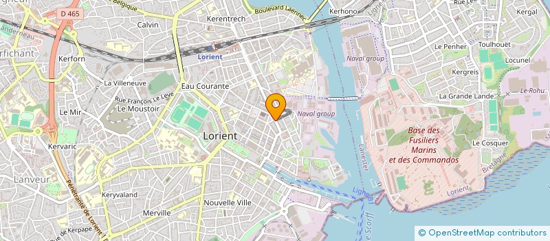 localisation de l'entreprise SPFPL HOLDING HASCOET  LORIENT