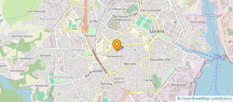 localisation de l'entreprise SPFPL HOLDING LE PICHON  LORIENT