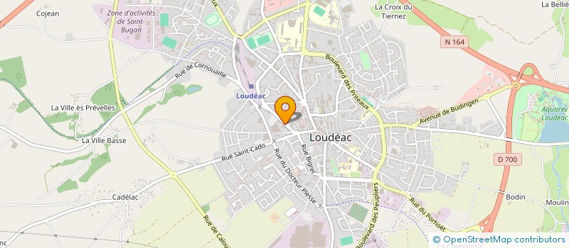 localisation de l'entreprise SPFPL HOLDING TOULLEC à LOUDEAC