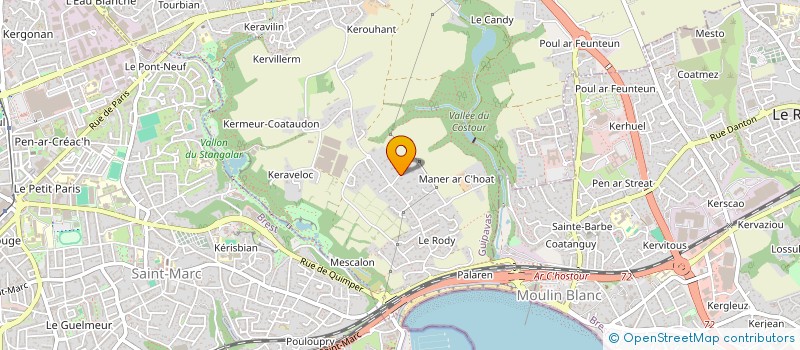 localisation de l'entreprise SPFPL HPN  GUIPAVAS