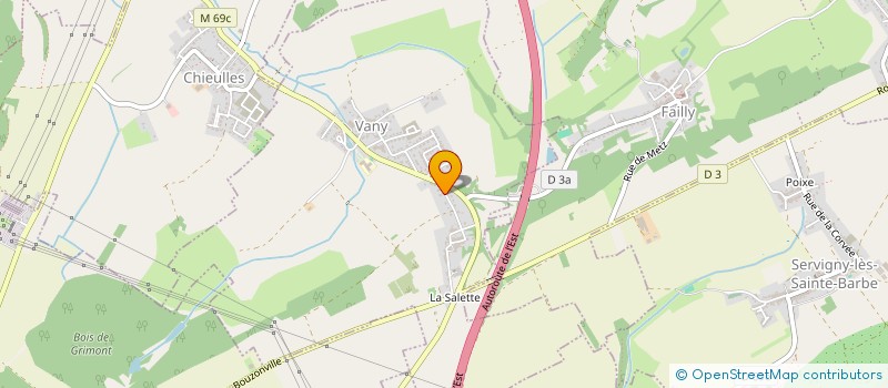 localisation de l'entreprise SPFPL HUBERT  VANY