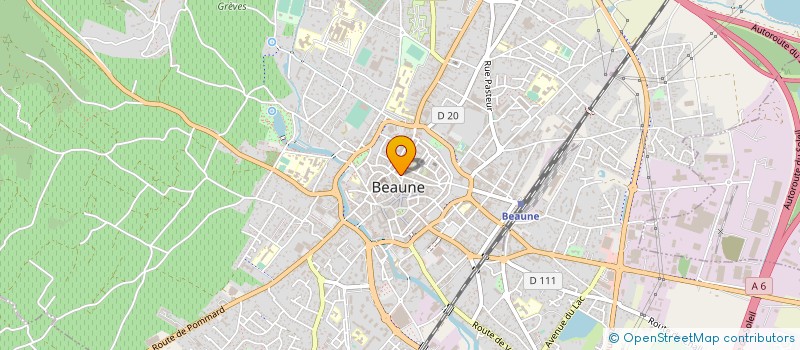 localisation de l'entreprise SPFPL HUGUES LONG à BEAUNE
