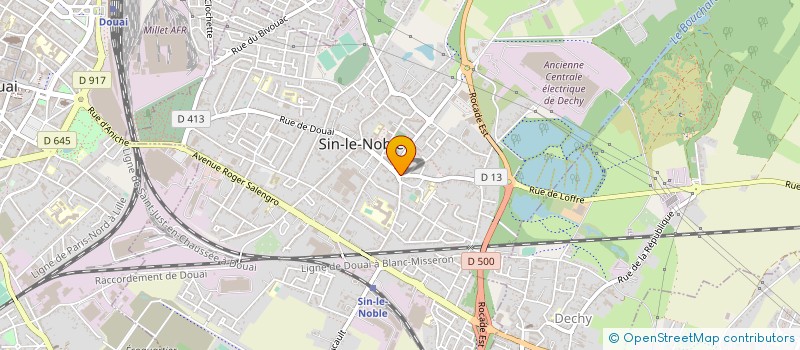 localisation de l'entreprise SPFPL HUMEZ-GAUDET à SIN-LE-NOBLE