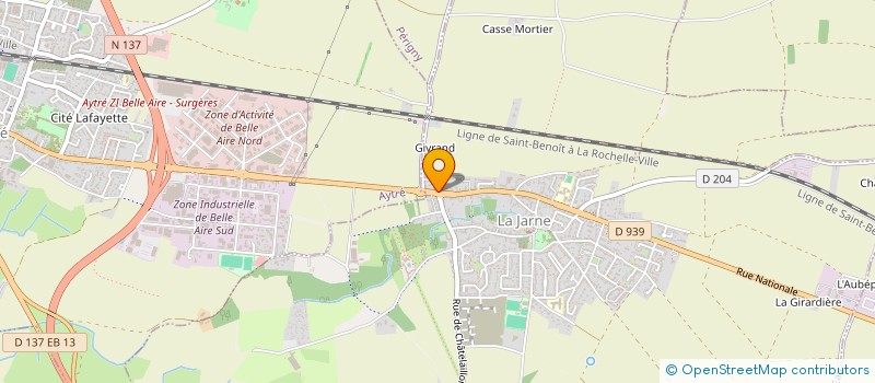 localisation de l'entreprise SPFPL J.C. BAILLON  LA JARNE