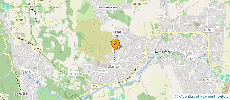 localisation de l'entreprise SPFPL J2L  BLANZAT