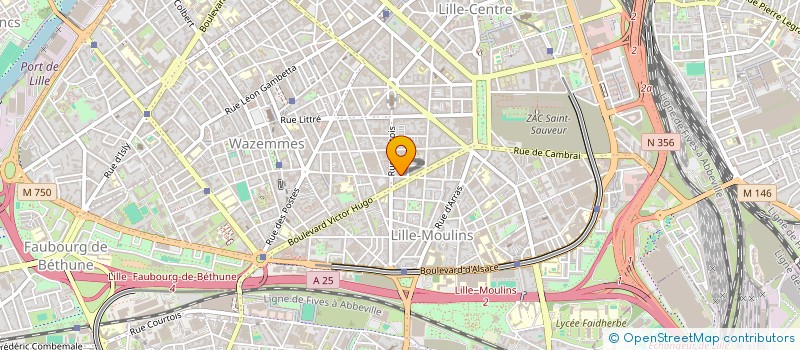 localisation de l'entreprise SPFPL JADE FRAPPE à LILLE