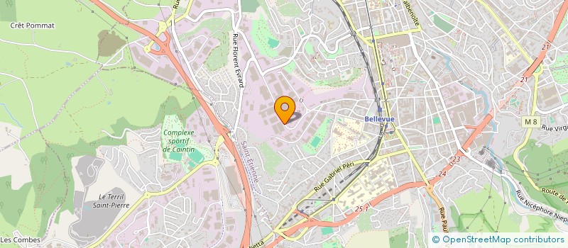 localisation de l'entreprise SPFPL JAHM  SAINT-ETIENNE