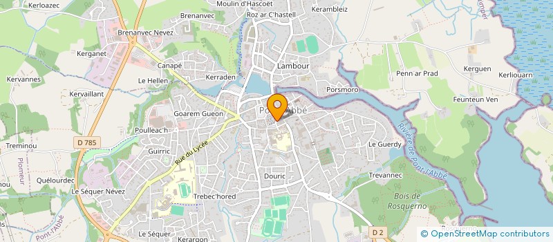 localisation de l'entreprise SPFPL JBD-2938, PHARMACIEN D'OFFICINE  PONT-L'ABBE