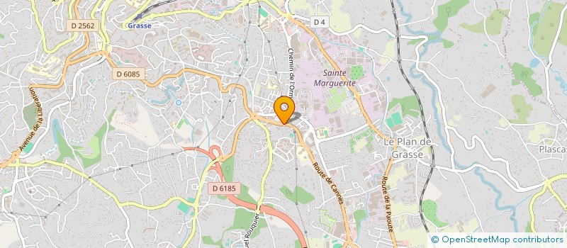 localisation de l'entreprise SPFPL JEAN PHILIPPE VOUILLON  GRASSE