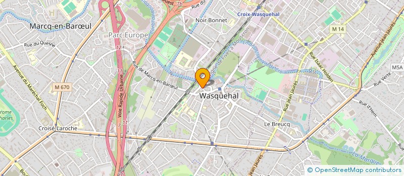 localisation de l'entreprise SPFPL JEANNE BLIN  WASQUEHAL