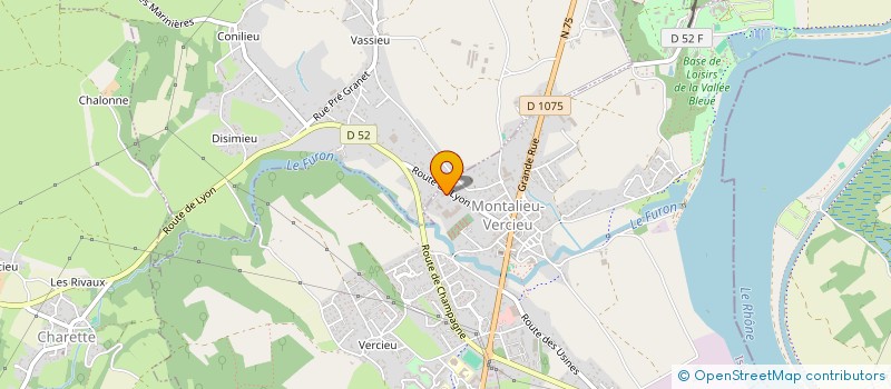 localisation de l'entreprise SPFPL JEREMIE DECHAUX CHIRURGIEN-DENTISTE  MONTALIEU-VERCIEU